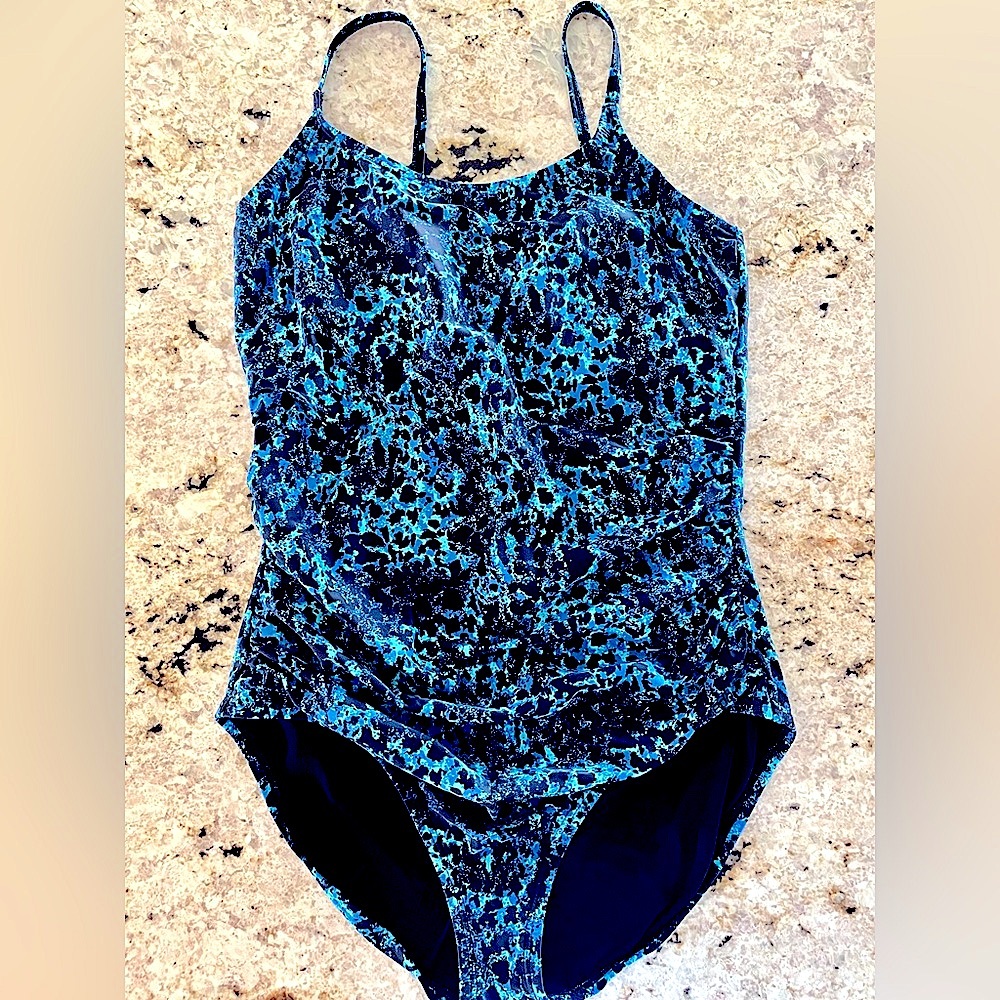 Speedo Women's Blue Print Swim